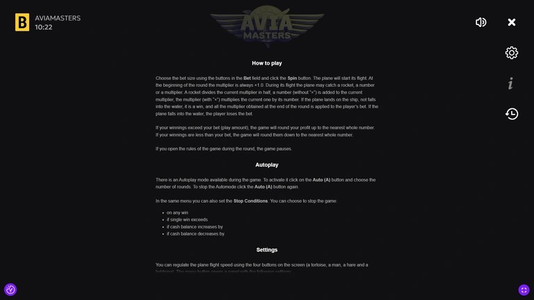 Wie spielt man Aviamasters Spiele